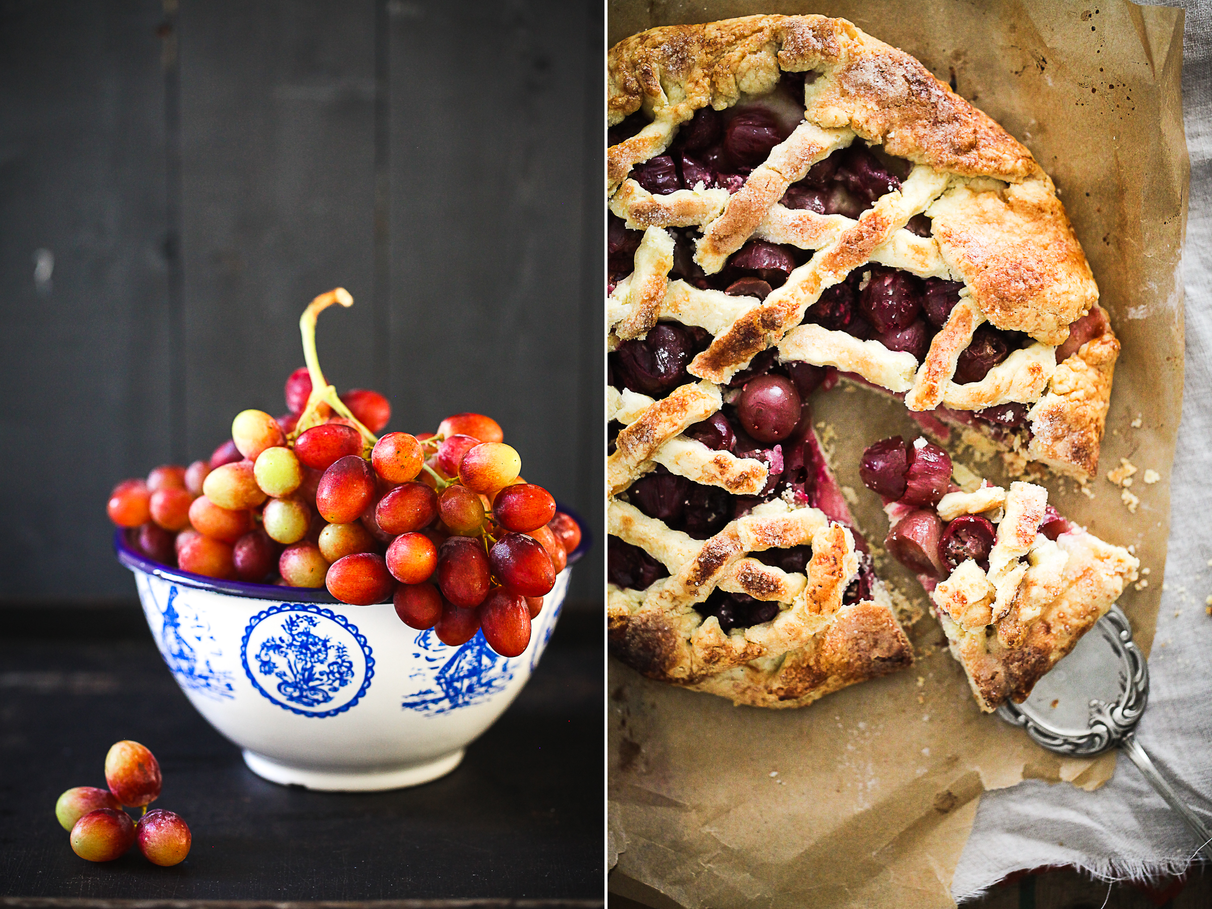 Zuckerzimtundliebe Backrezept Weintraubentarte Traubenrezept Weintraubenrezept EDEKA Fruchtkontor Saisonkalender grape tart recipe Herbstkuchen Herbsttart Traubentarte