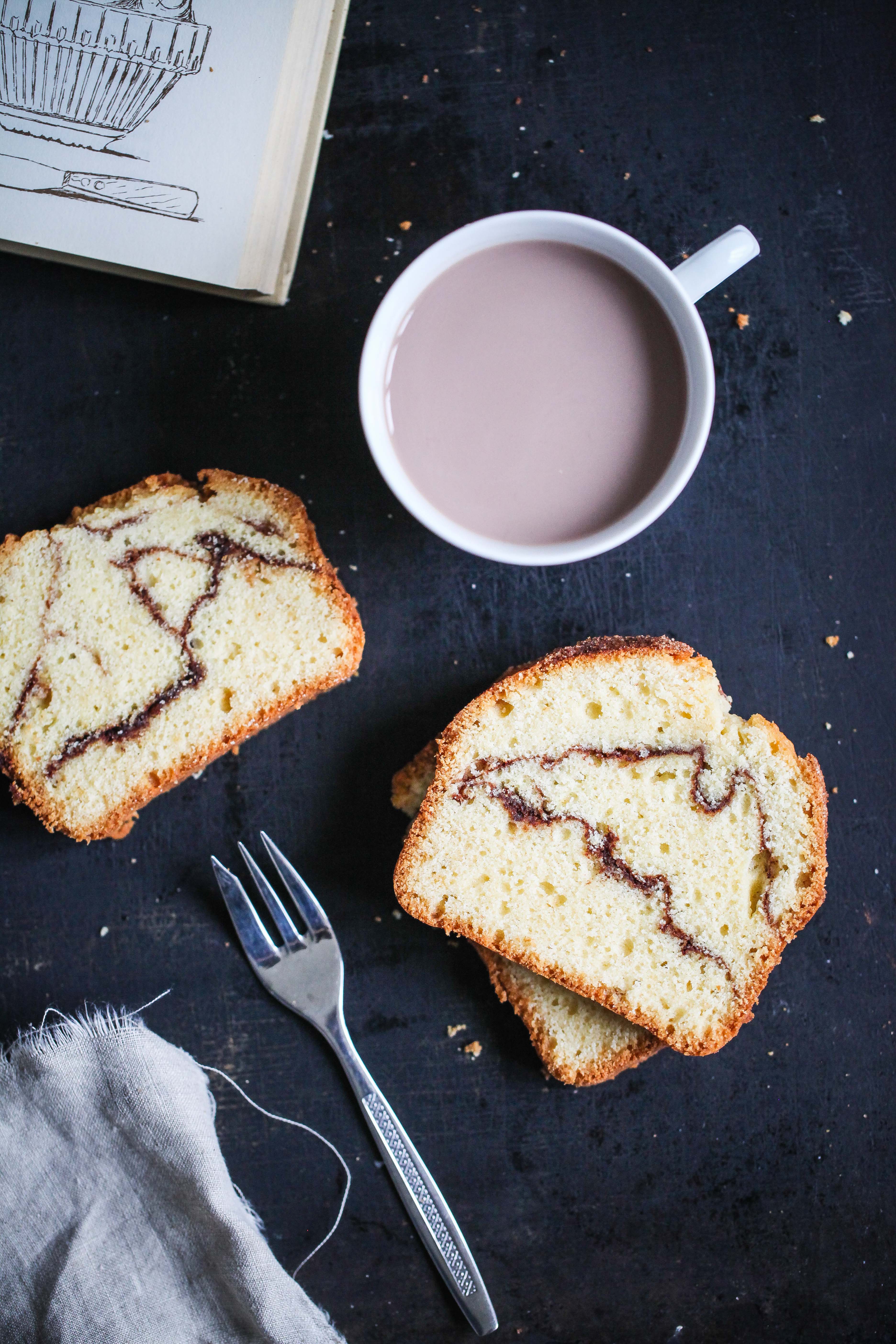 Rezept Zimtschneckenkuchen Zimtschnecke Rührkuchen Kastenkuchen Zuckerzimtundliebe Foodblog Backblog einfacher Kuchen zimtkuchen Cinnamon swirl loaf recipe