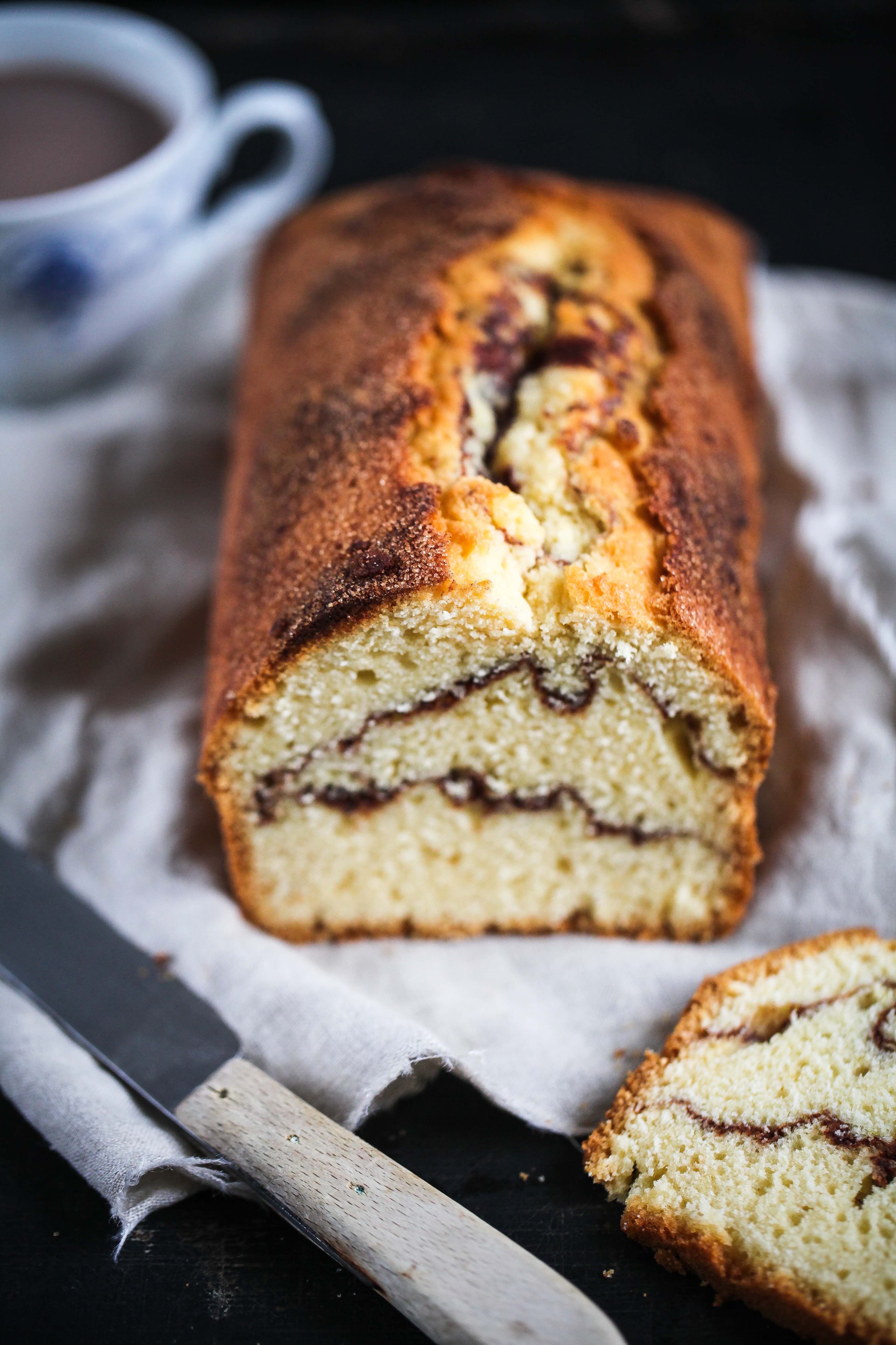 Rezept Zimtschneckenkuchen Zimtschnecke Rührkuchen Kastenkuchen Zuckerzimtundliebe Foodblog Backblog einfacher Kuchen zimtkuchen Cinnamon swirl loaf recipe