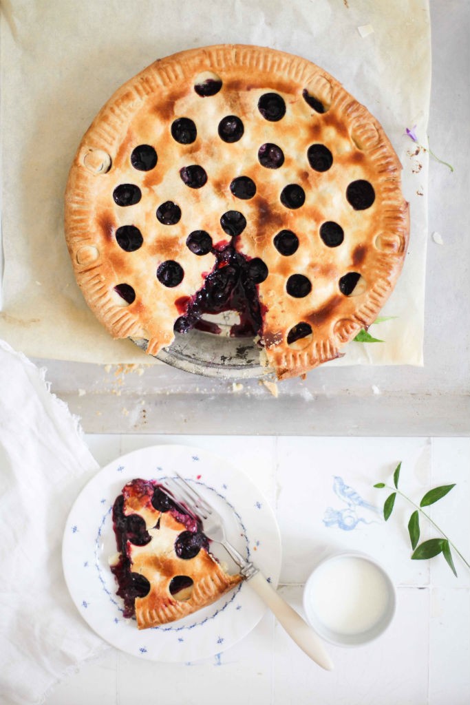 Rezept blueberry pie Blaubeer Pie Blaubeerrezept Pieteig Zuckerzimtundliebe Foodblog