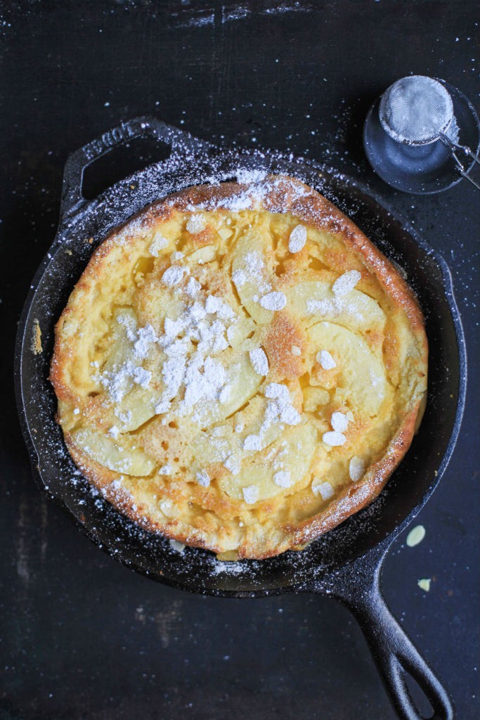 Apfel Ofen Pancake Apple Dutch Baby Puffed Pancake Apfelpfannkuchen Rezept bester Pfannkuchen Zuckerzimtundliebe Foodblog Frühstück Frühstücksglück Frühstücksidee