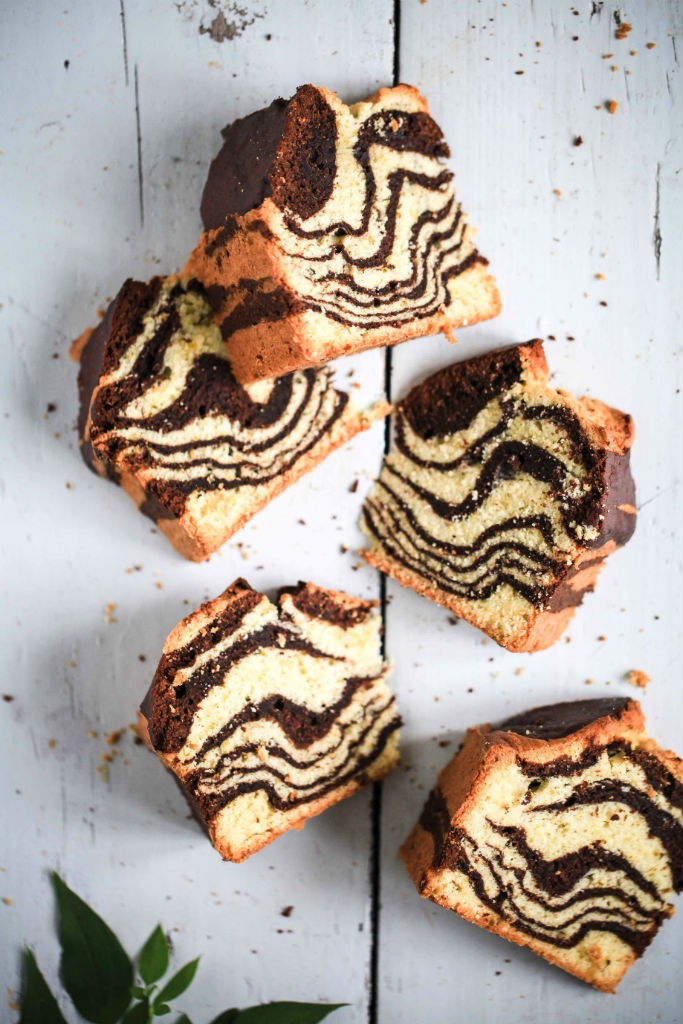 Zuckerzimtundliebe Rezept Marmorkuchen Pflaumenmus einfacher rührteig kuchen der lange saftig bleibt plum jam marble loaf cake