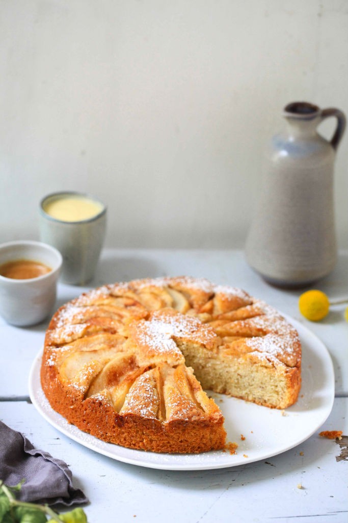 Birnenkuchen Nusskuchen Zimtbirne Kuchen backen Kuchenrezept einfacher Kuchen Zuckerzimtundliebe Herbstkuchen Birnenrezepte