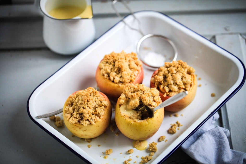Rezept bester Apple Crumble im Apfel Zuckerzimtundliebe beste Apfelrezepte Apple crisp recipe in apple