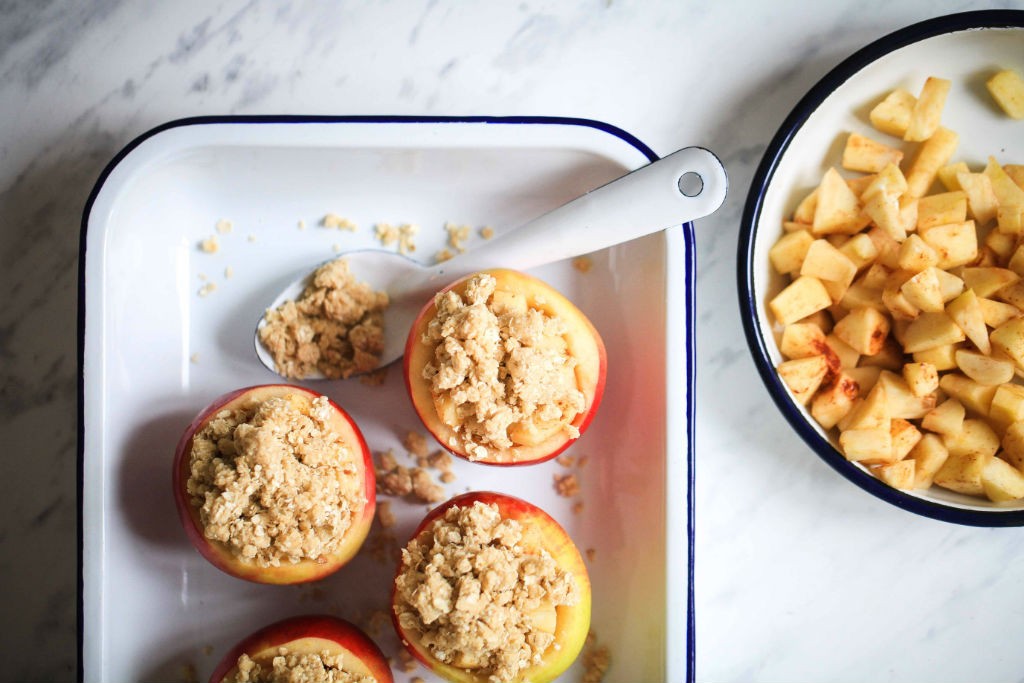 Rezept bester Apple Crumble im Apfel Zuckerzimtundliebe beste Apfelrezepte Apple crisp recipe in apple