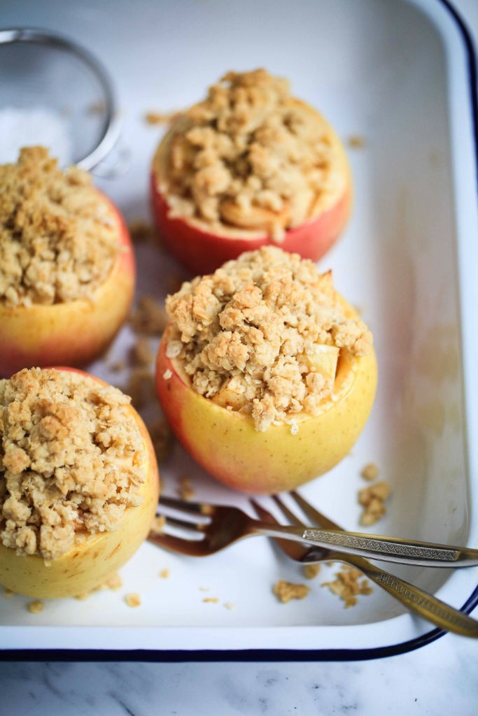 Rezept bester Apple Crumble im Apfel Zuckerzimtundliebe beste Apfelrezepte Apple crisp recipe in apple