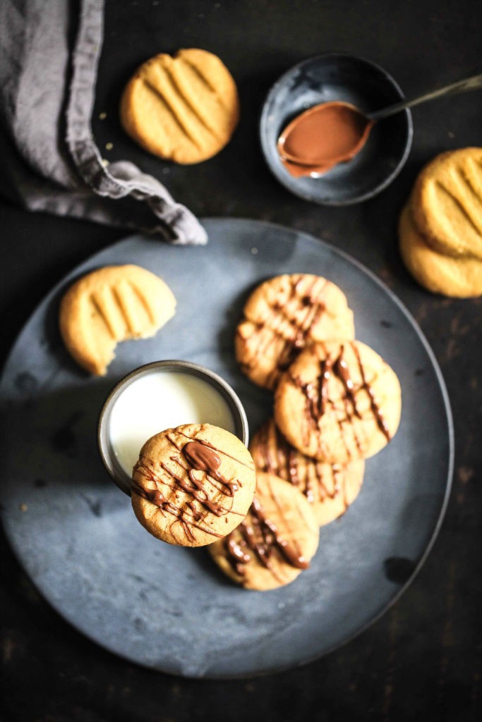 Erdnussbutter Cookies Peanutbutter Kekse Keksrezept Erdnussbutterrezept Zuckerzimtundliebe backen einfaches rezept