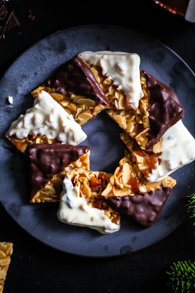 rezept Florentiner weihnachtskekse zuckerzimtundliebe deli magazin deli dreierlei nussplätzchen florentine cookies foodstyling