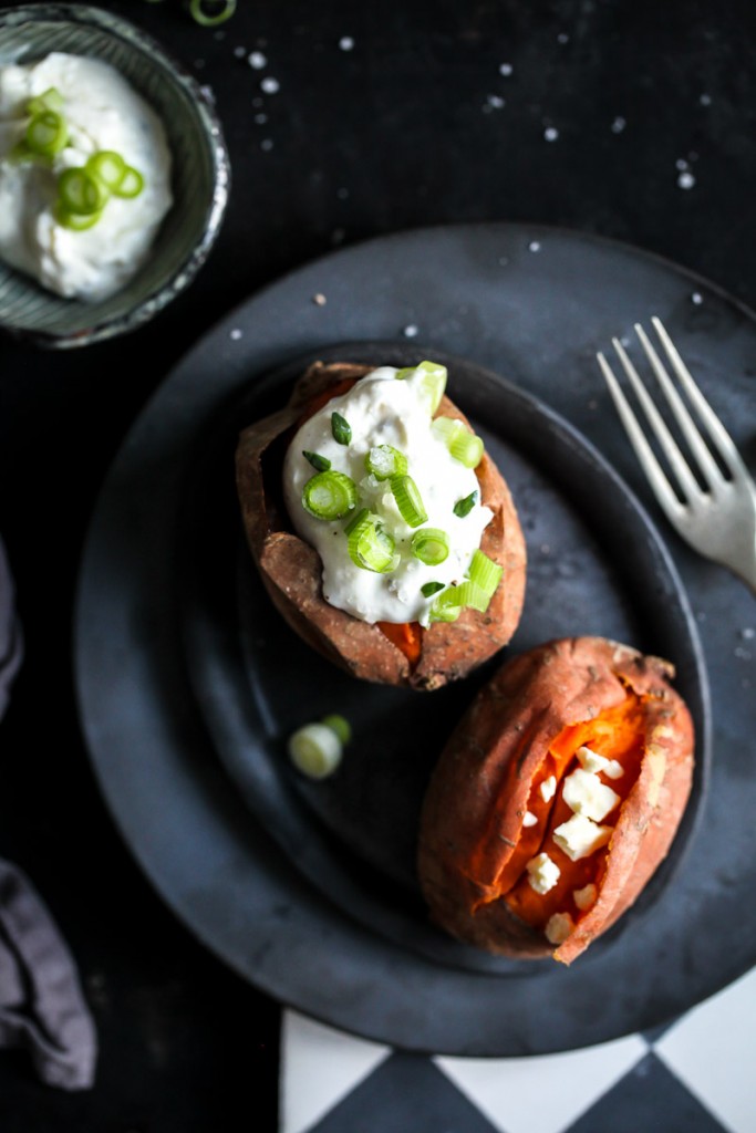 Ofen Suesskartoffel aus dem Backofen Ofenkartoffel Süsskartoffelrezept einfaches mittagessen oven baked sweet potato recipe zuckerzimtundliebe was koche ich heute