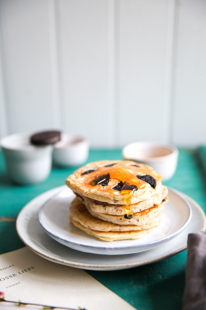 Oreo Pancakes Rezept Recipe Pancakes Pfannkuchen Frühstück Frühstücksglück Zuckerzimtundliebe Rezept breakfast ideas Oreo rezepte