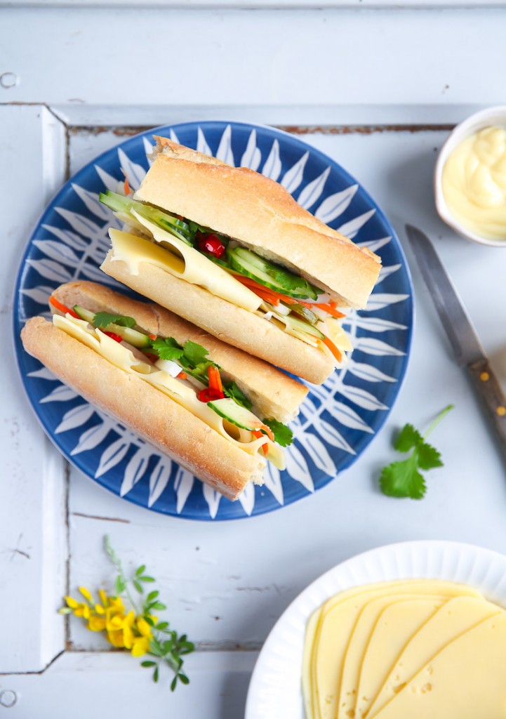 Banh Mi Sandwich Rezept recipe wirkaesebroten Leerdamer zuckerzimtundliebe stulle kaesebrot kaesestulle sandwich vietnamesisches essen