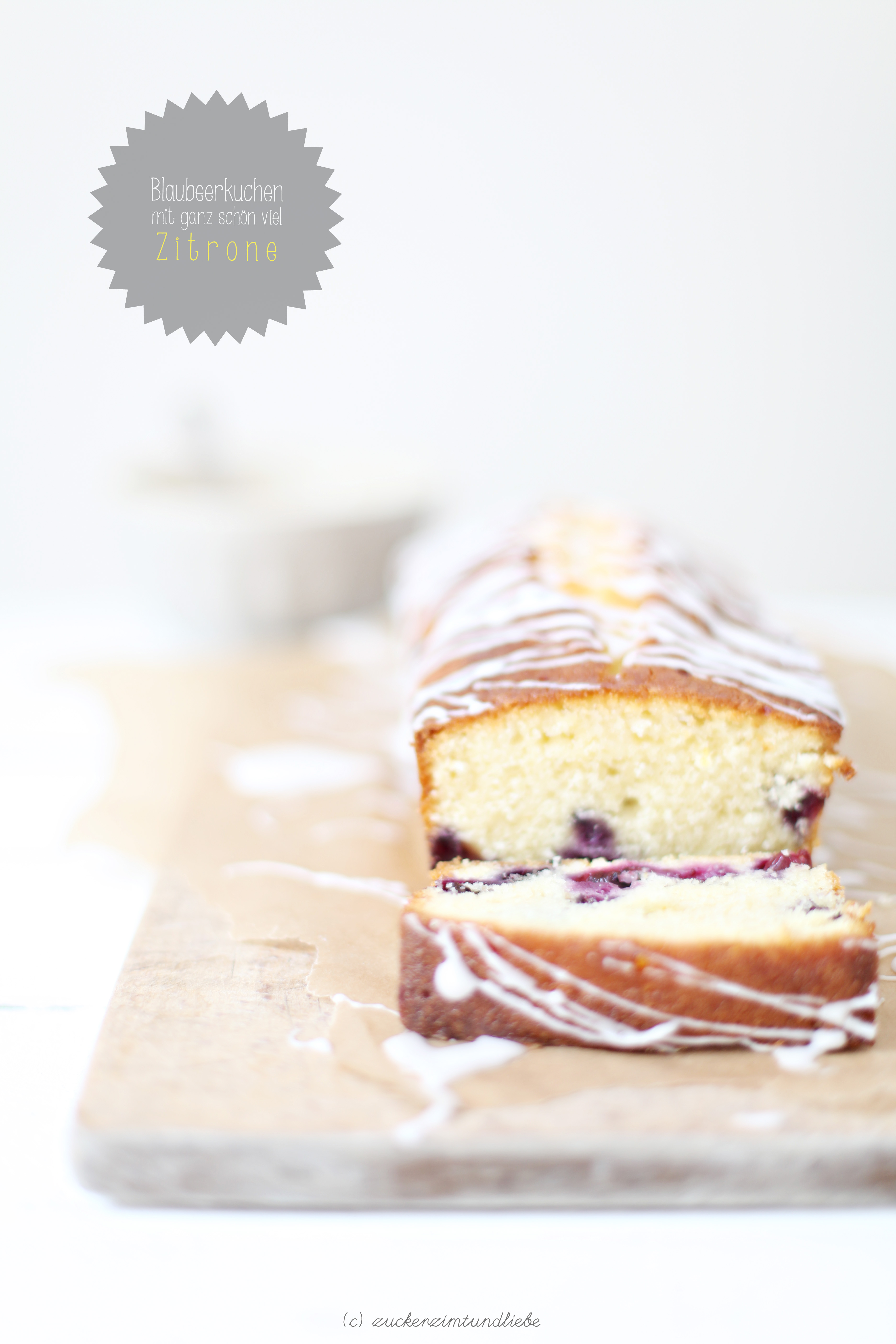 Blaubeerkuchen mit ganz schön viel Zitrone – oder ist es ein Zitronenkuchen mit Blaubeeren?