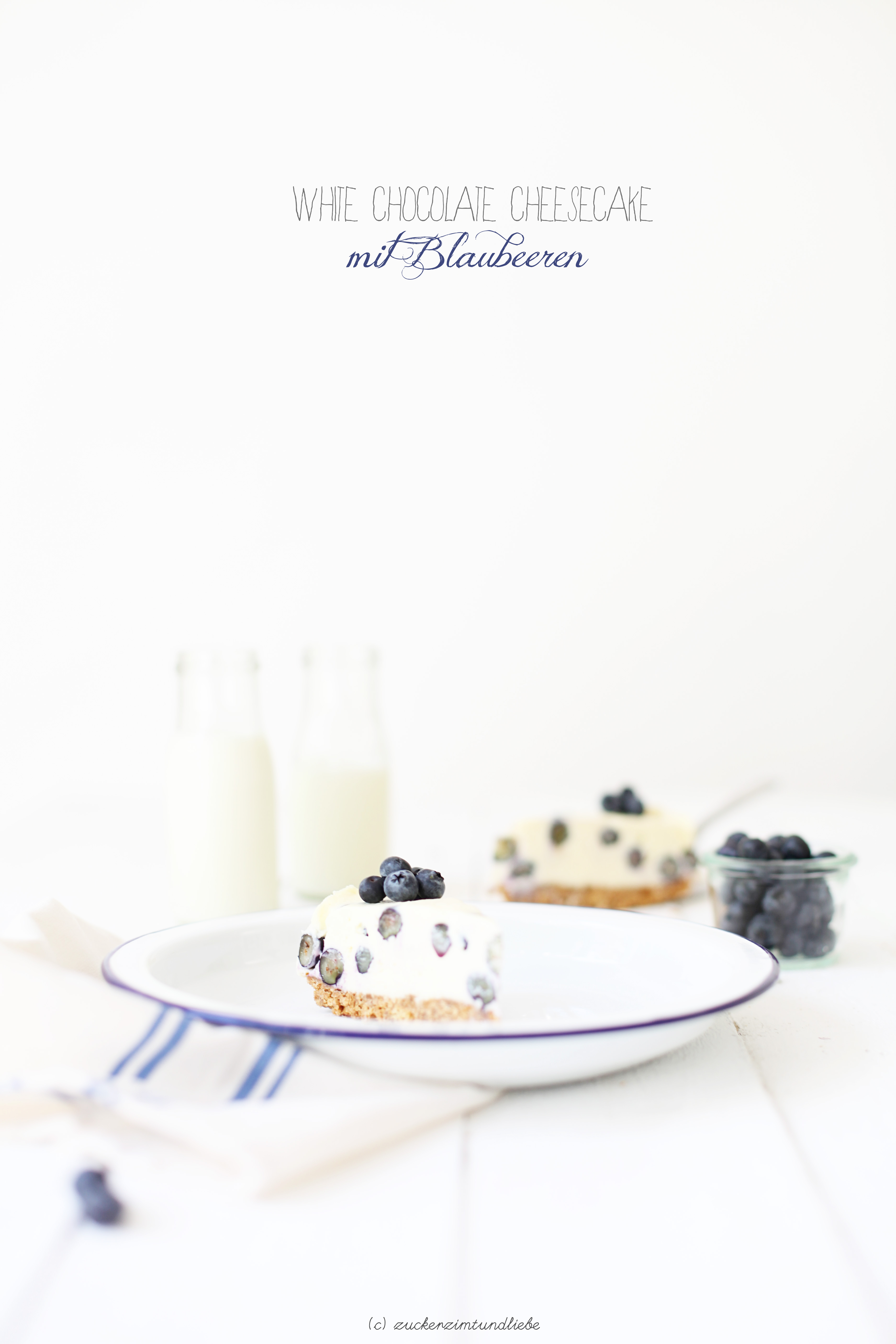 Blaubeer-Käsekuchen mit weißer Schokolade und: ich habe einen neuen Kerl…