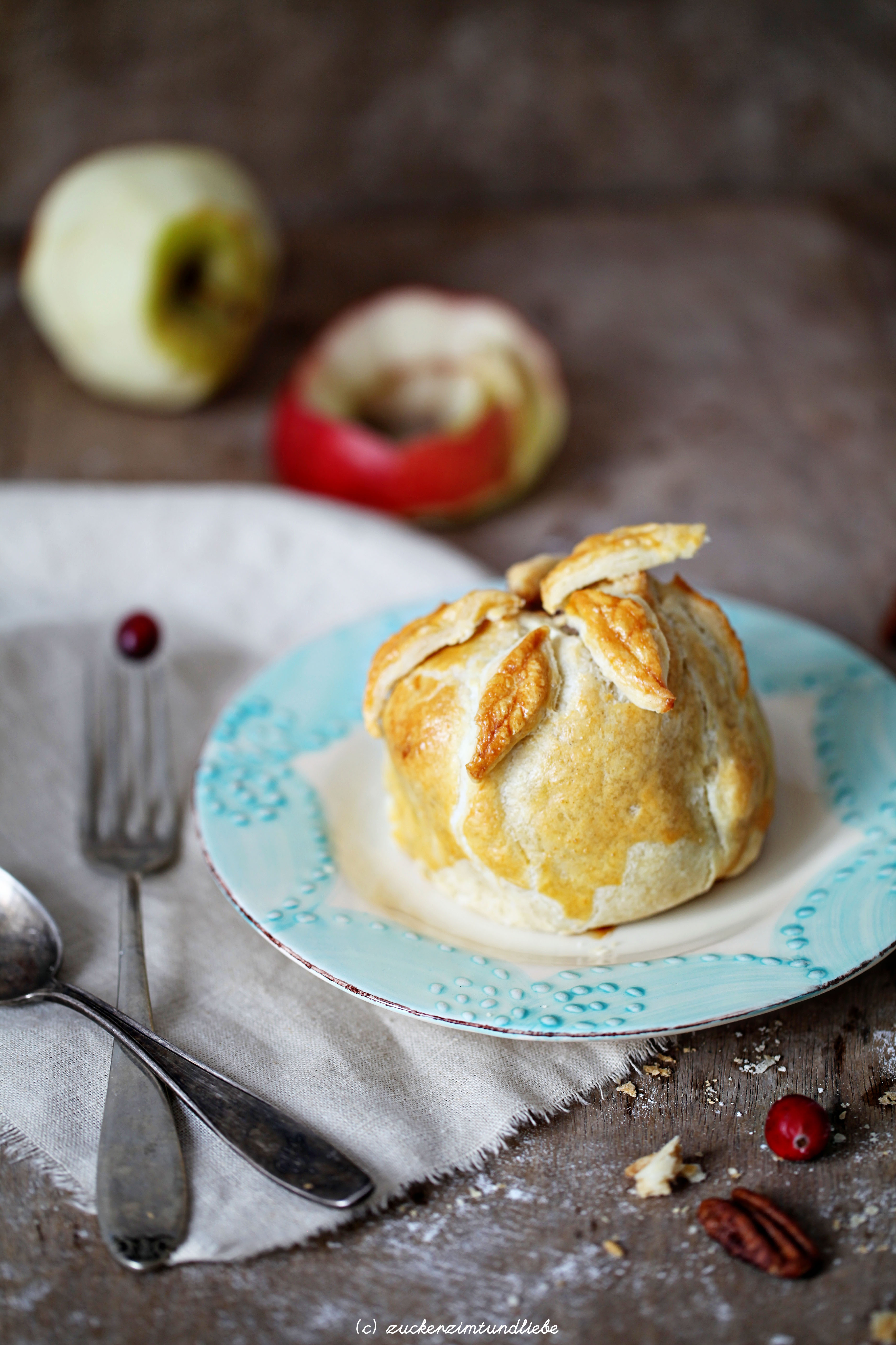 Apple Pie mal anders – und dazu mit leckerer Nuss-Cranberry-Amarettini-Füllung