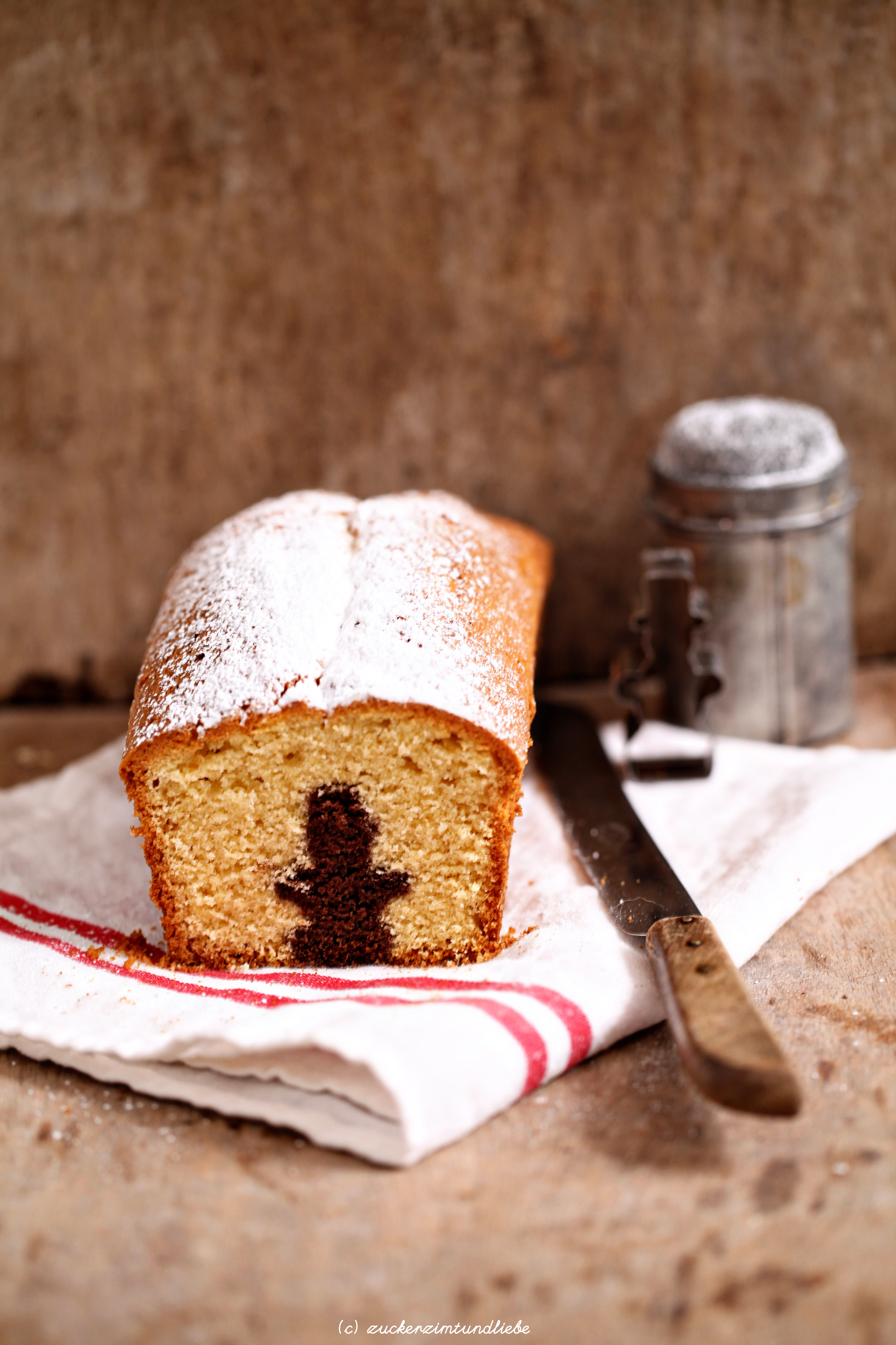 Zuckerzimtundliebe Schneemann Marmorkuchen Rezept
