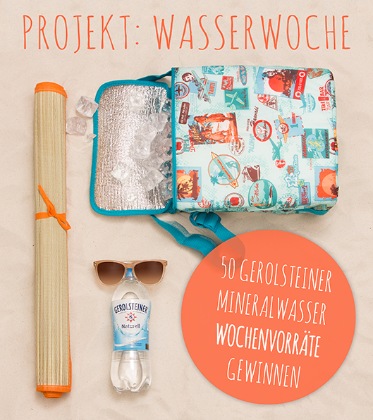 Projekt: Wasserwoche mit Gerolsteiner Mineralwasser – gewinnt einen von 50 Gerolsteiner Mineralwasserwochenvorräten und nehmt die Challenge an (Werbung)