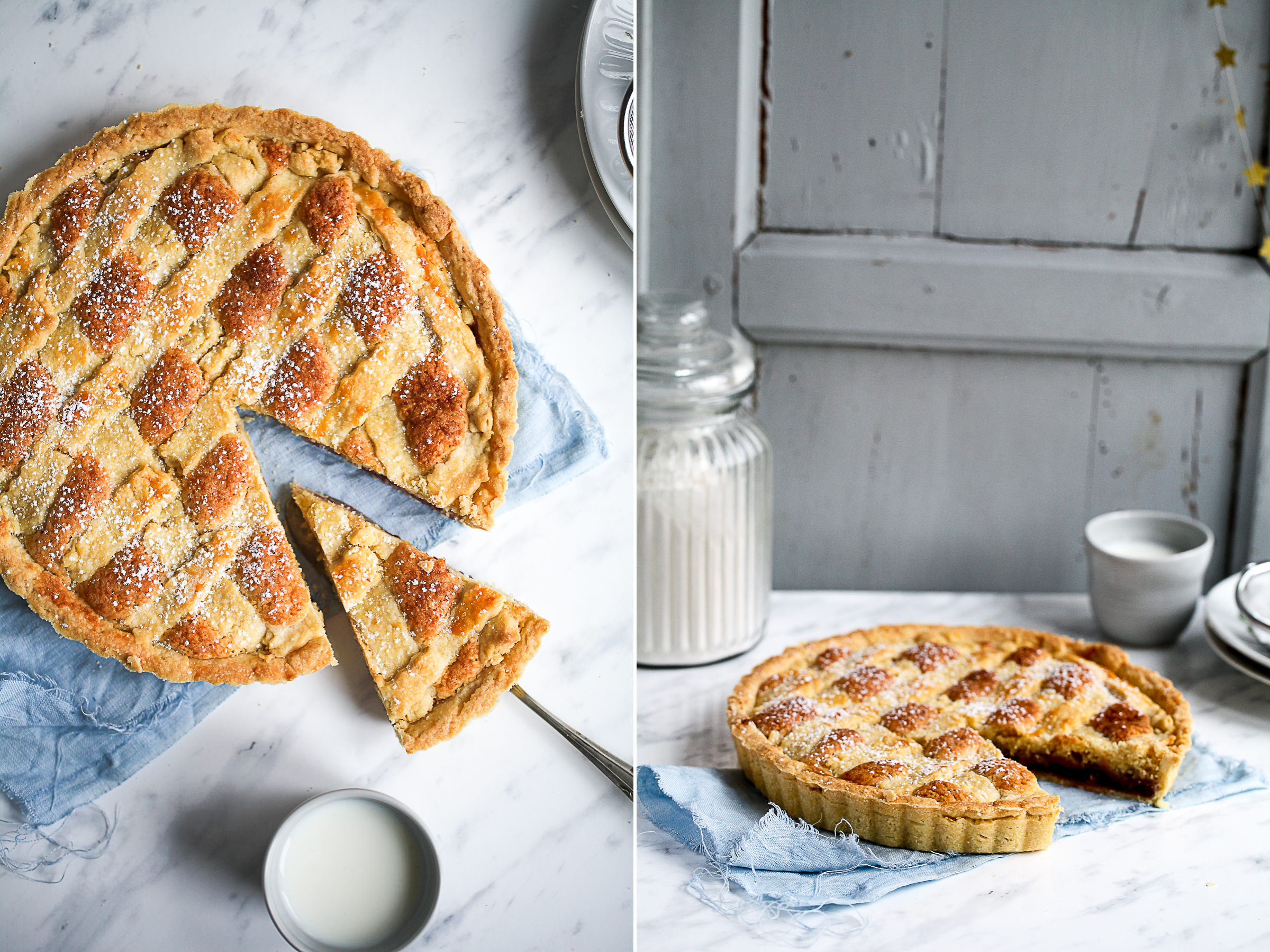 Rezept für Bakewell Tart – eine britische Frangipane Tarte mit Mandelfüllung und Marmelade