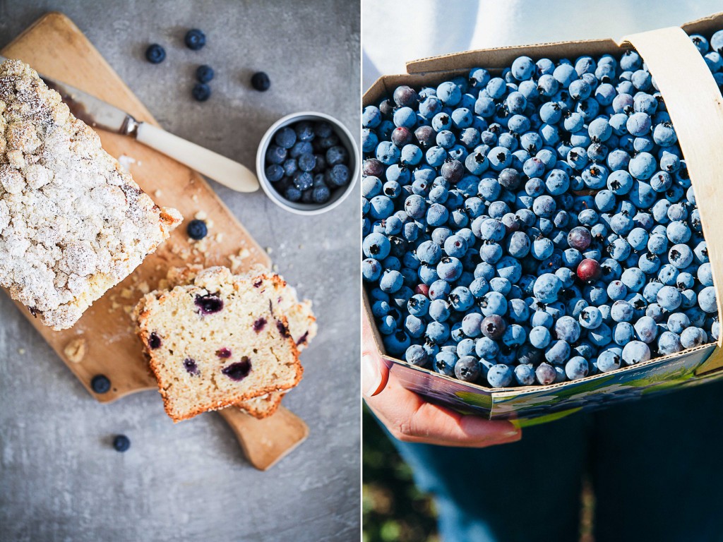 Blueberry blaubeer Banana bread mit Streuseln
