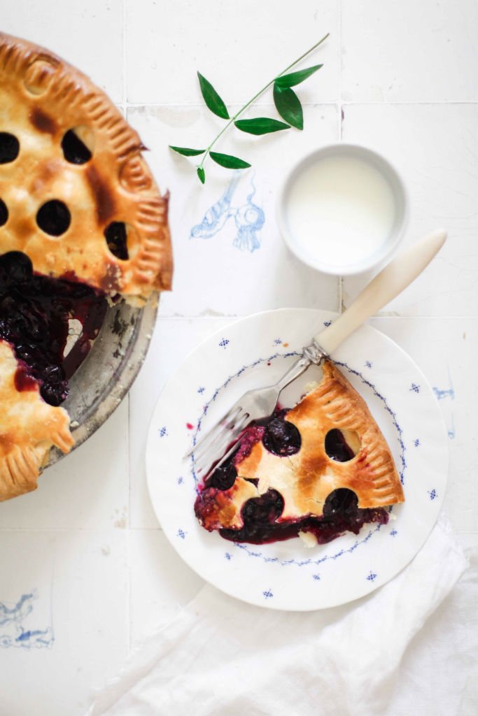 Rezept für Blueberry Pie – Blaubeeren die sich im sommerlichen Mürbeteig Himmel befinden