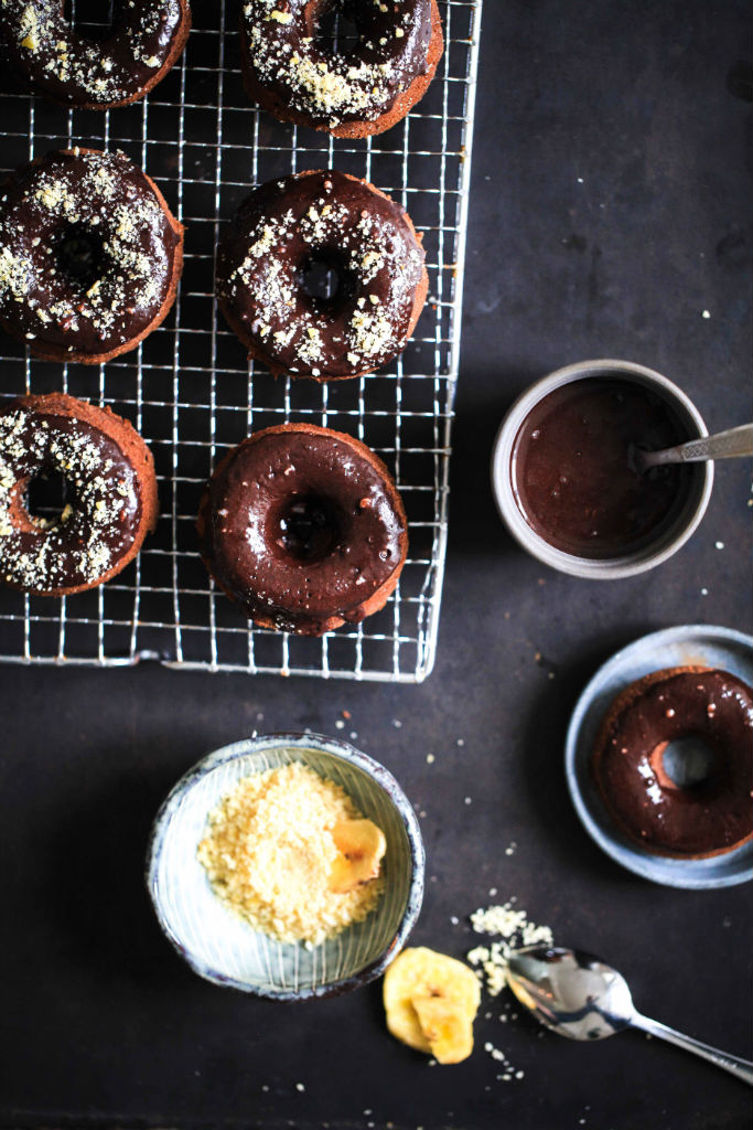 Eine kulinarische Reise nach Portland/Oregon und ein mitgebrachtes Rezept für Bananen Schokolade Donuts aus dem Backofen