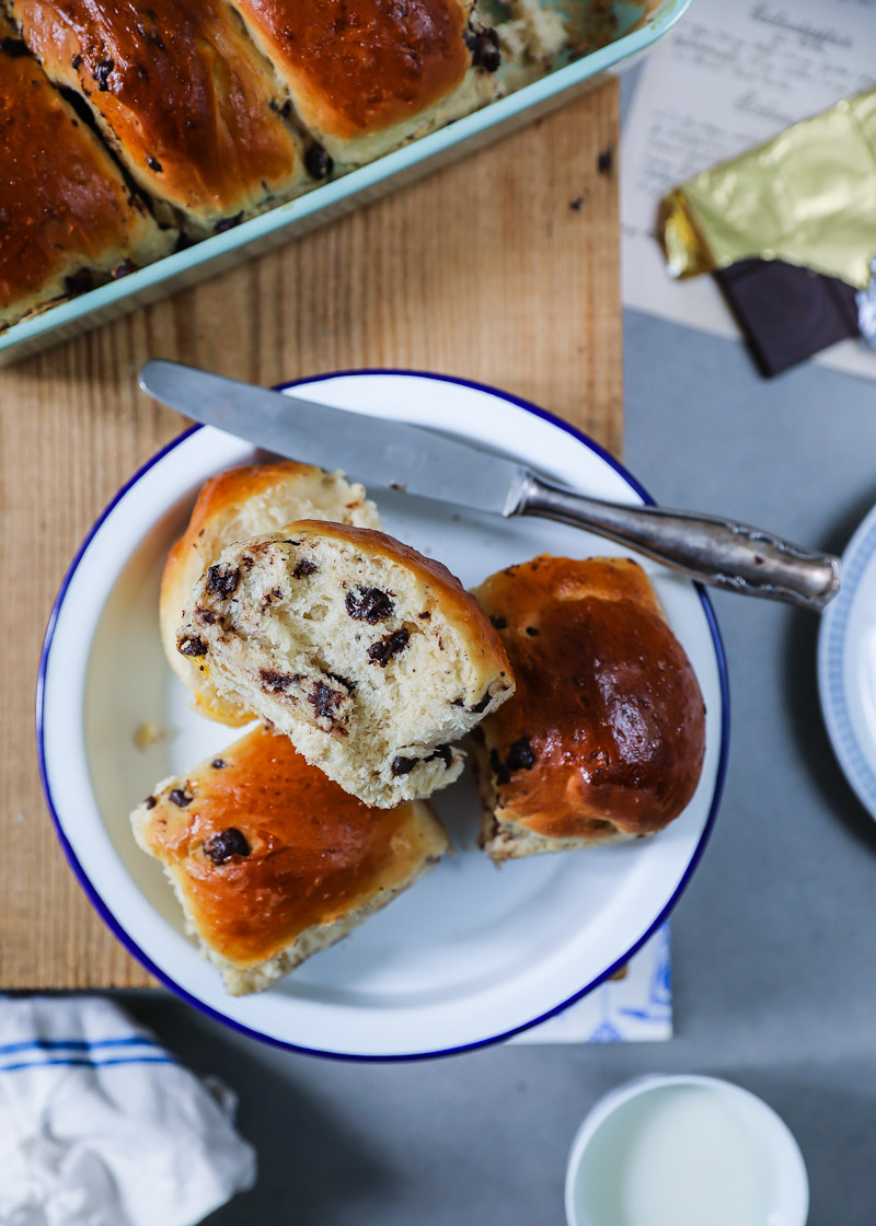 Mein liebstes Rezept für fluffige Muchoflausch Schokobrötchen aus Hefeteig