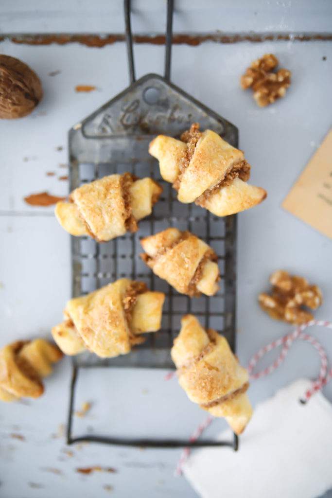 Rugelach Walnusskekse walnut cookies plätzchen plätzchenrezept backrezept herbst backen hörnchen kekse zuckerzimtundliebe foodblog backblog