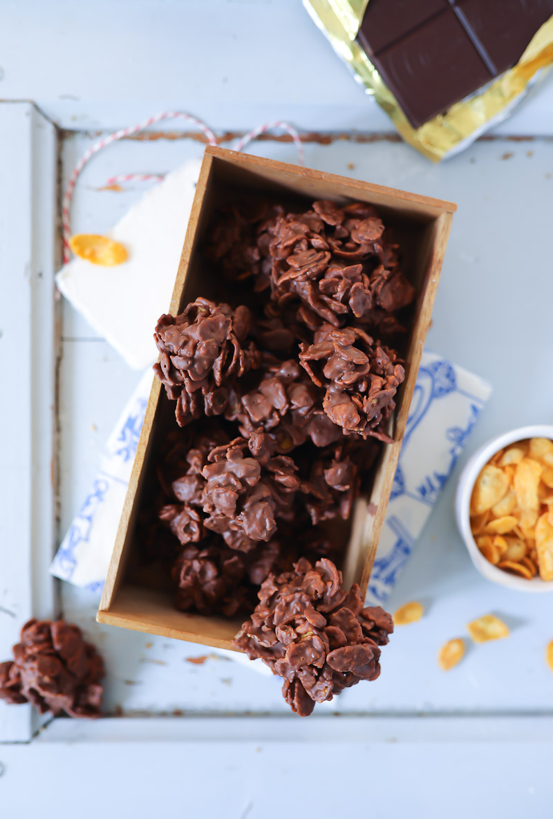 Schokokrossies selber machen: hier mal als Erdnussbutter-Schokokrossies