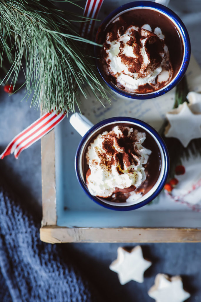 Heisse Schokolade Rezept Hot chocolate mit echter Schokolade weihnachten winter getränk soulfood hygge zuckerzimtundliebe foodblog backblog weihnachtsrezepte getränke winter