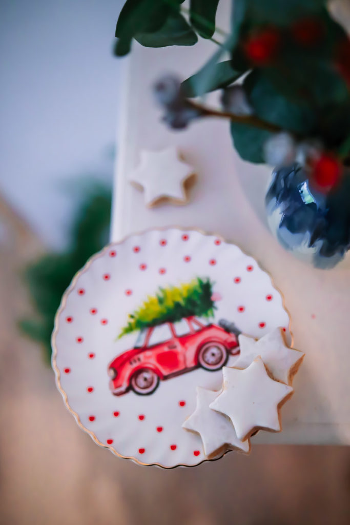 Tchibo Dessertteller Weihnachtsteller Weihnachtsgeschenk Weihnachtstisch Deko zuckerzimtundliebe tchibo pop up xmas store