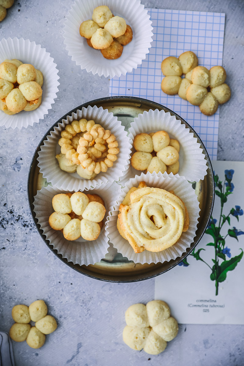 Ein einfaches Rezept für Dänische Butterkekse mit Vanille – danish butter cookies