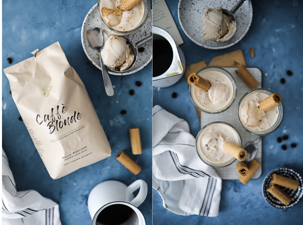 Affogato Rezept Eis mit Kaffee Eiskaffee Tchibo Caffè Blonde zuckerzimtundliebe sommergetränk Dessert zuckerzimtundliebe Foodblog Backblog how to make affogato