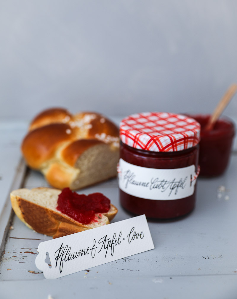 Pflaume Apfel Marmelade Marmeladenrezepte Konfitüre 3:1 Diamant Gelierzucker Pflaumenmus selber machen canning apple plum jam recipe zuckerzimtundliebe foodblog foodstyling