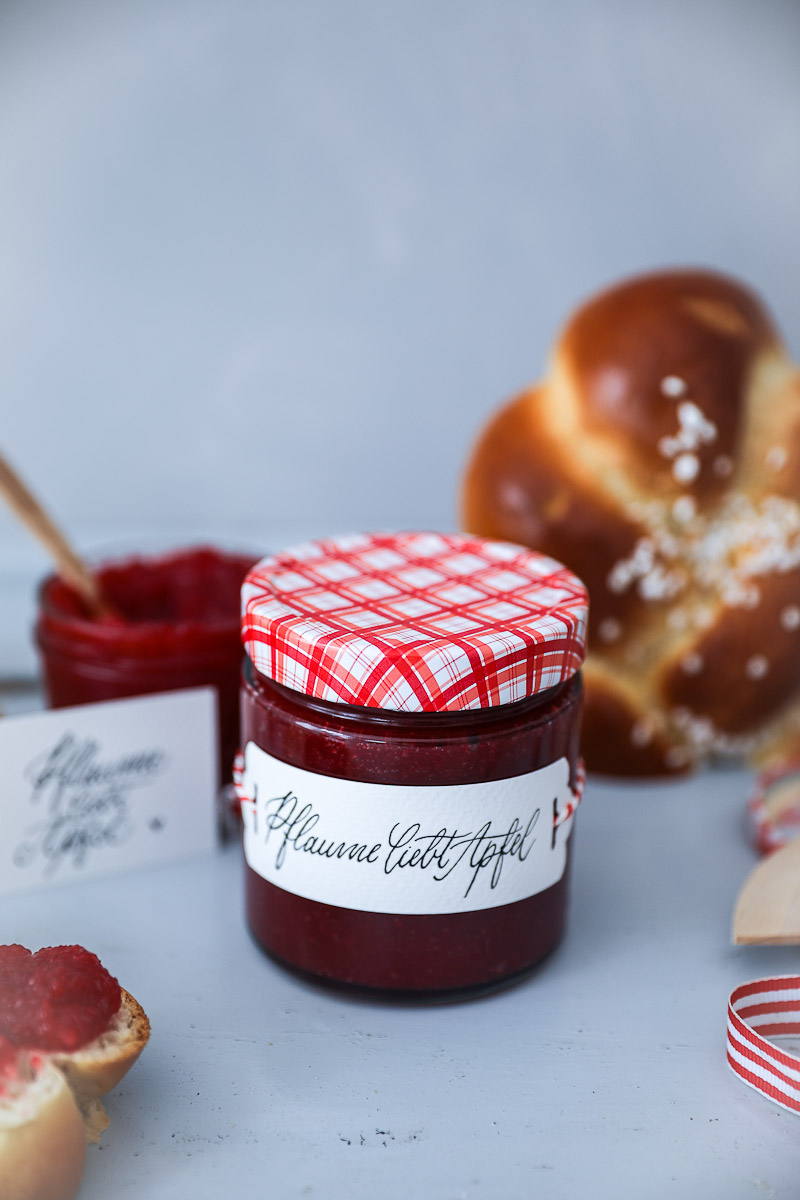 Rezept für Apfel-Pflaumen-Marmelade {enthält Werbung}
