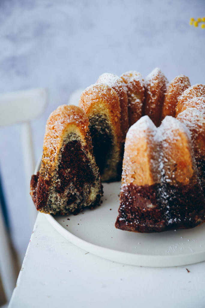 Mohn Marmorkuchen Gugelhupf poppy seed marble cake recipe einfacher marmorkuchen rührteig zuckerzimtundliebe foodblog backblog foodstyling food photography the bakefeed the feedfeed food 52 bundt cake nordicware