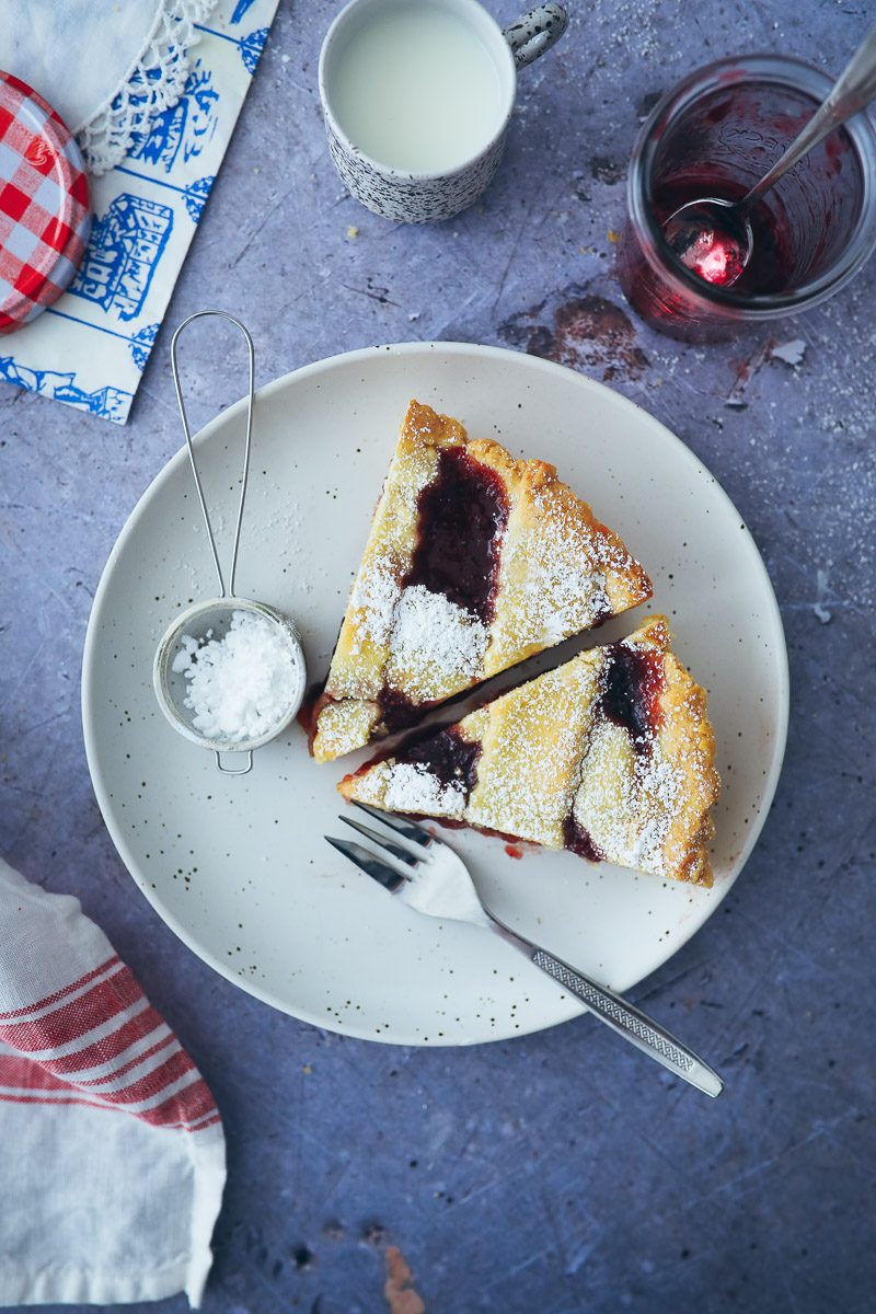 Rezept für Marmeladen Crostata – eine italienische Marmeladen Tarte