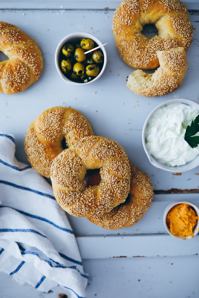 Rezept für Koulouria: griechische Sesamringe