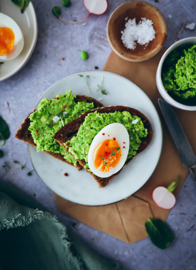 Erbsen Avocado aufstrich green peas spread avocado toast sandwich stulle der woche eierbrot eiersalat weich gekochtes Ei zuckerzimtundliebe foodblog foodstylist food styling schnittchen