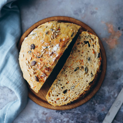 Möhren No knead bread rezept recipe carrot seed bread zuckerzimtundliebe einfaches brotrezept brot selber backen über nacht brot ohne kneten foodstyling bakefeed foodblogfeed foodblog backblog foodstylist
