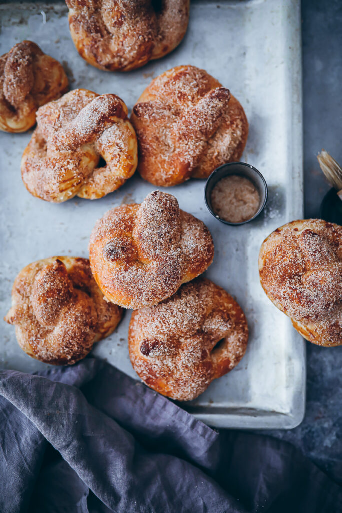 Softe Zuckerzimt Zimtzucker Brezeln Brezelrezept backrezept Brezeln selber machen süsse Brötchen süsse Brezeln soft cinnamon sugar pretzels foodstyling food photo backblog zuckerzimtundliebe frühstücksrezept brunchrezept bakefeed feedfeed