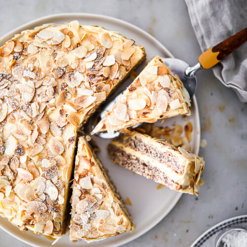 Rezept für schwedische Mandeltorte Rezept Ikea Kuchen Swedish almond cake mandeltarta recipe Zuckerzimtundliebe foodstyling einfacher kuchen pudding füllung backblog deutscher foodblog springform