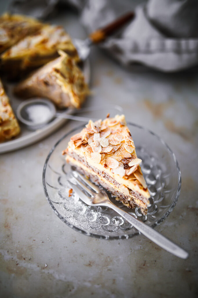 Rezept für schwedische Mandeltorte Ikea Kuchen Swedish almond cake mandeltarta recipe Zuckerzimtundliebe foodstyling einfacher kuchen pudding füllung backblog deutscher foodblog springform