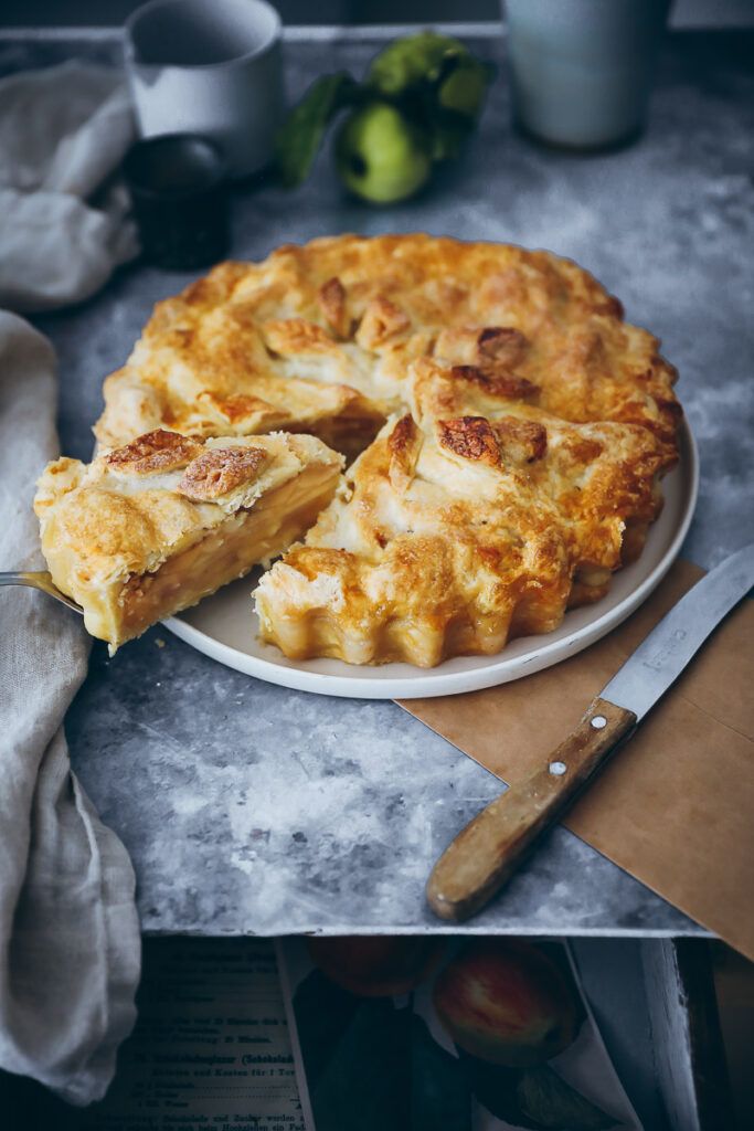 Apple Pie Rezept gedeckte Apfeltarte