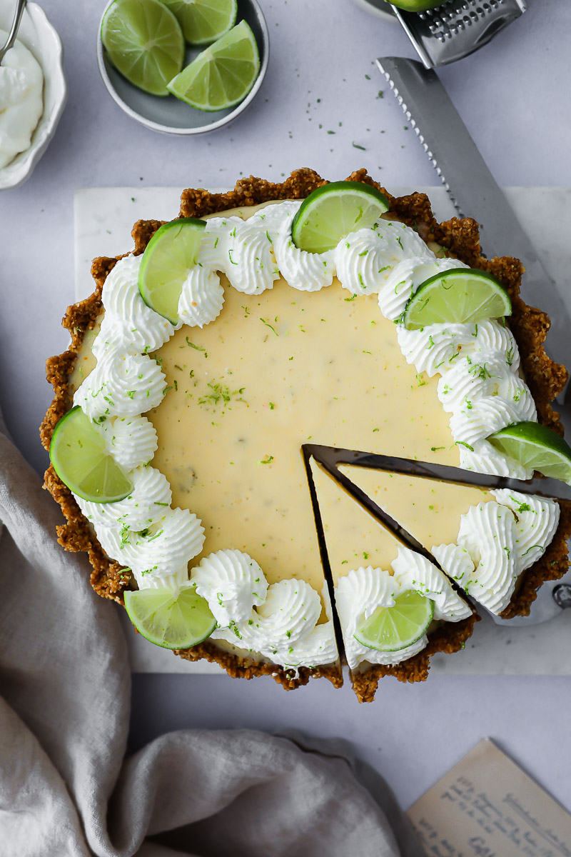 Key Lime Pie Rezept – einfache Limetten Tarte