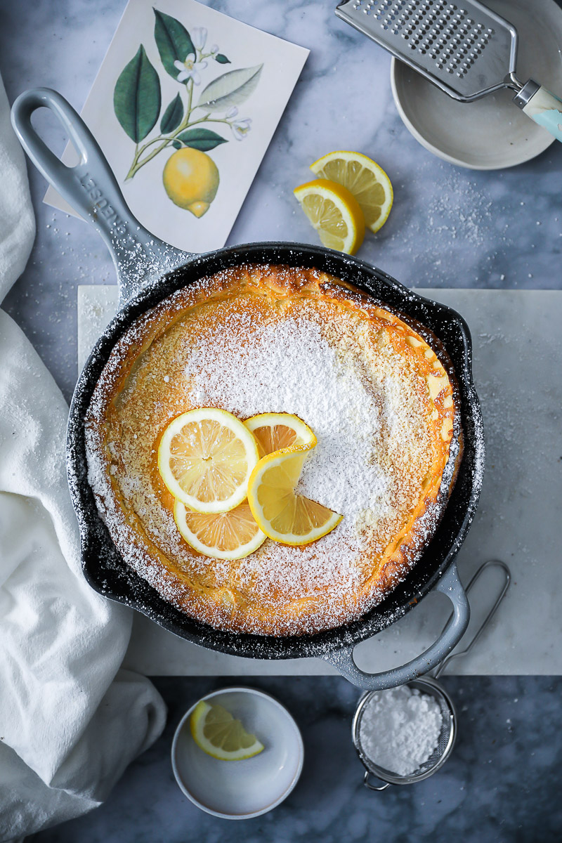 Lemon Dutch Baby Rezept – ein Zitronen Ofenpfannkuchen