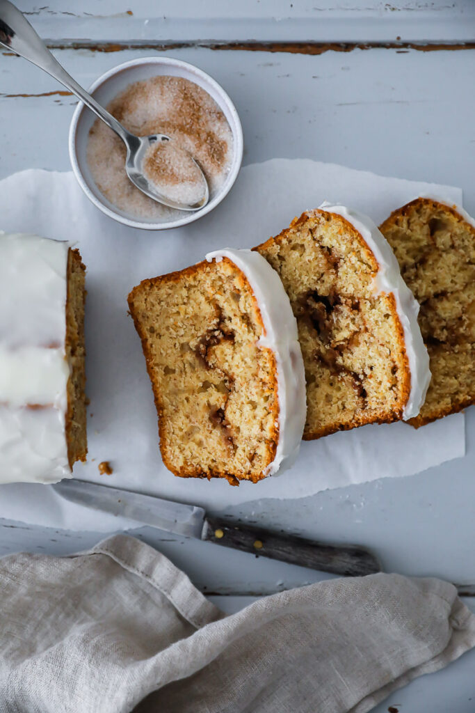 Zimt Swirl Bananenbrot Rezept - Cinnamon Swirl Banana Bread bestes Bananebrot Zuckerzimtundliebe bakefeed foodstyling food photography