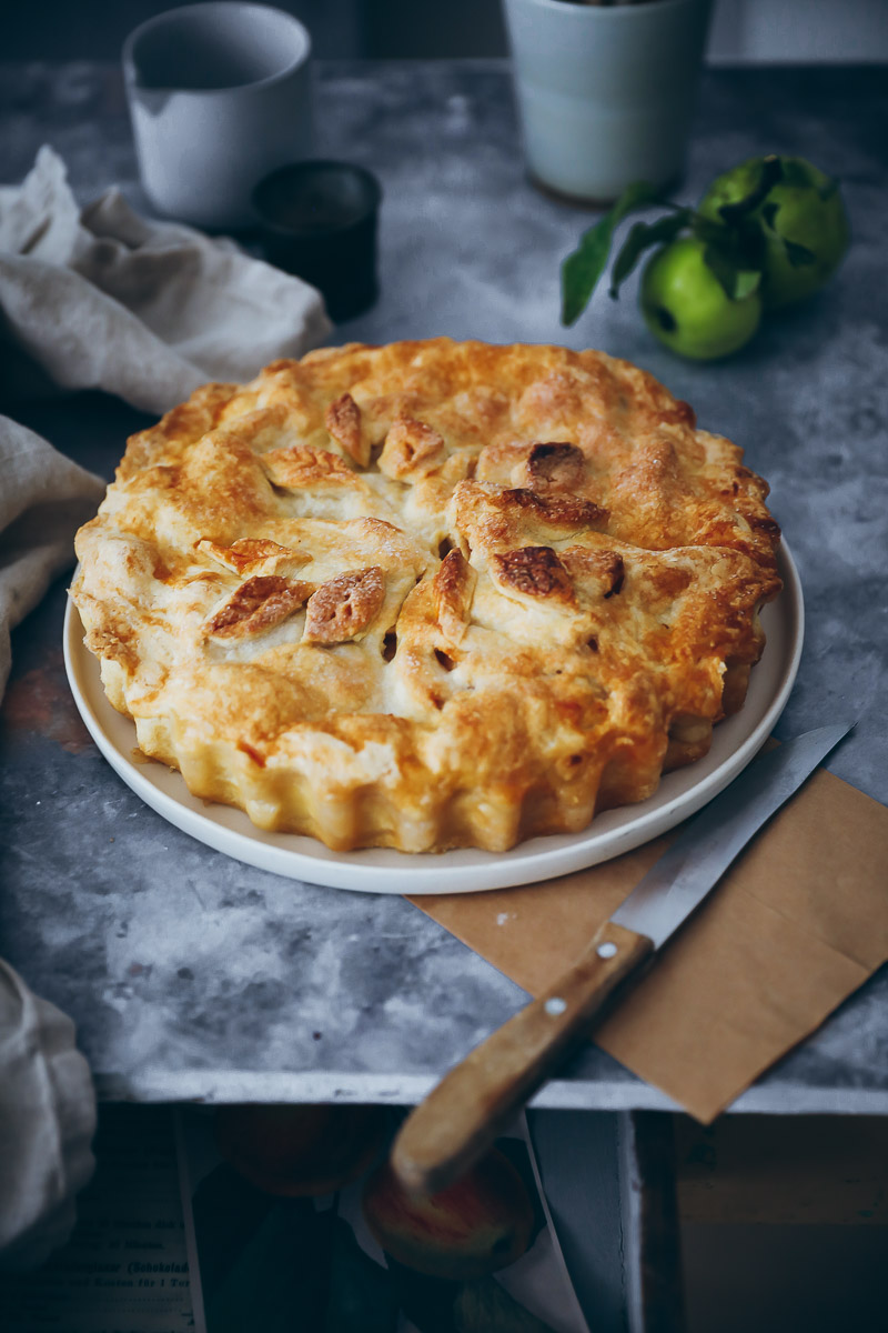 Apple Pie Rezept – eine gedeckte Apfeltarte
