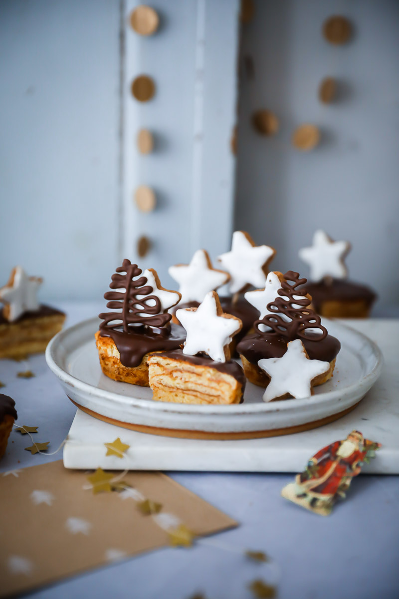 Baumkuchen Muffins Rezept aus der Weihnachtsbäckerei