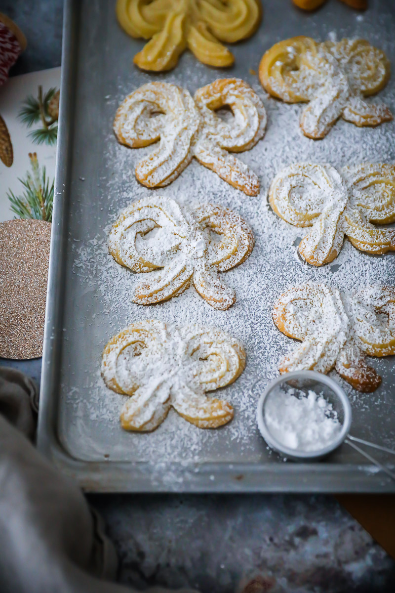 Wiener Spritzgebäck Rezept Viennese Swirls einfache Weihnachtsplätzchen Weihnachtsgebäck Butterplätzchen Weihnachtskekse cookies bakefeed feedfeed