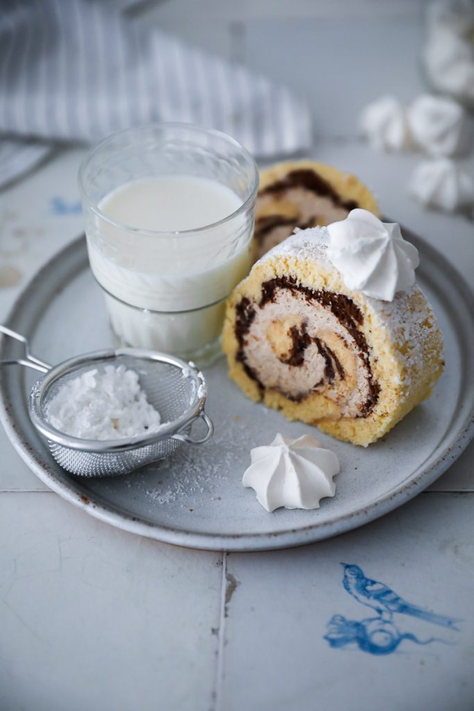 Zimtschnecken Biskuitrolle Rezept foodtography school cinnamon roll cake roll swiss roll backblog zuckerzimtundliebe deutscher foodblog bakefeed feedfeed biskuitteig selber machen tips