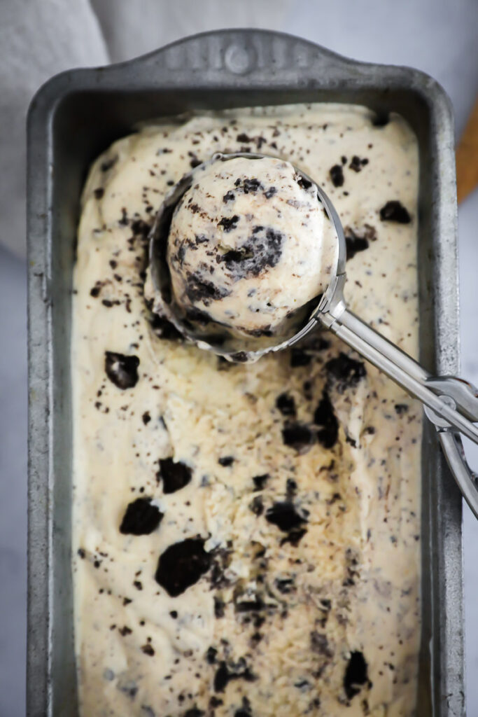 
Cookies and Cream Cappuccino Eis ohne Eismaschine Rezept no churn oreo ice cream recipe eiskaffee kaffeeis